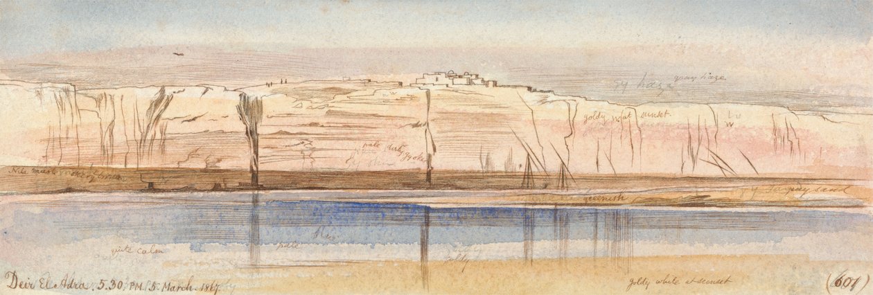 Kloster El Adre af Edward Lear