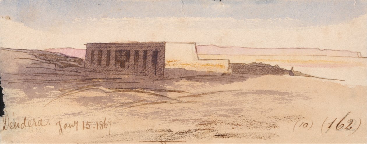 Dendera 162 af Edward Lear