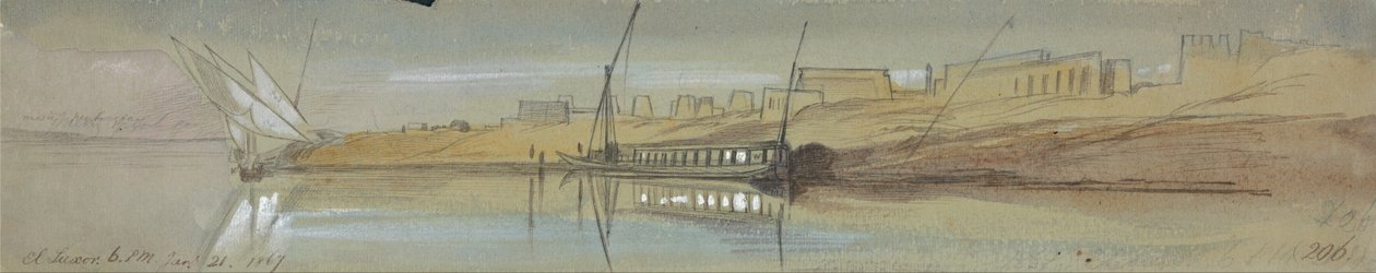 El Luxor af Edward Lear