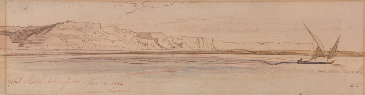 Jabal Sheikh Abu Fod af Edward Lear