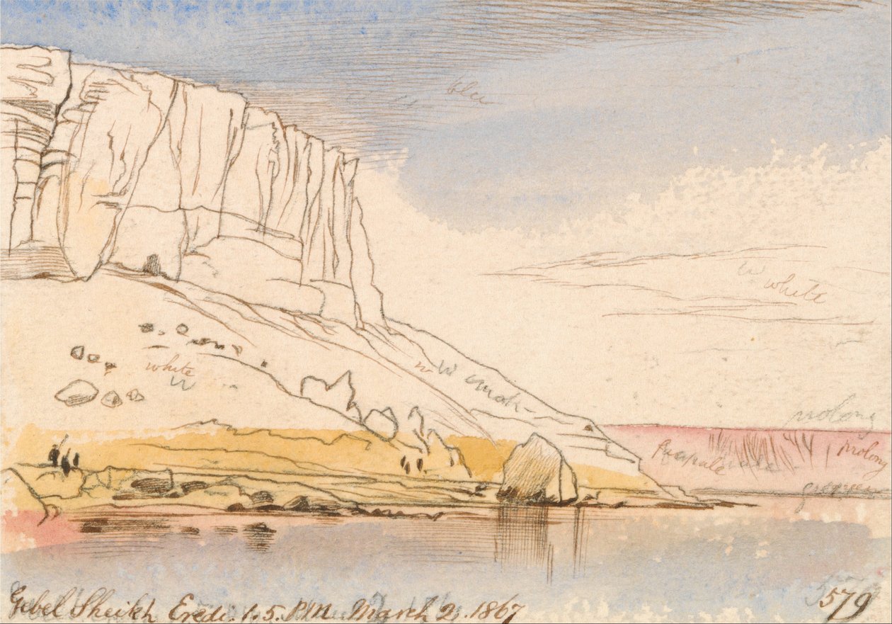 Jebel Sheikh Arvinger af Edward Lear