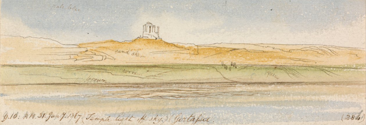 Gertassee, kl. 9-10, 31. januar 1867 (284) af Edward Lear