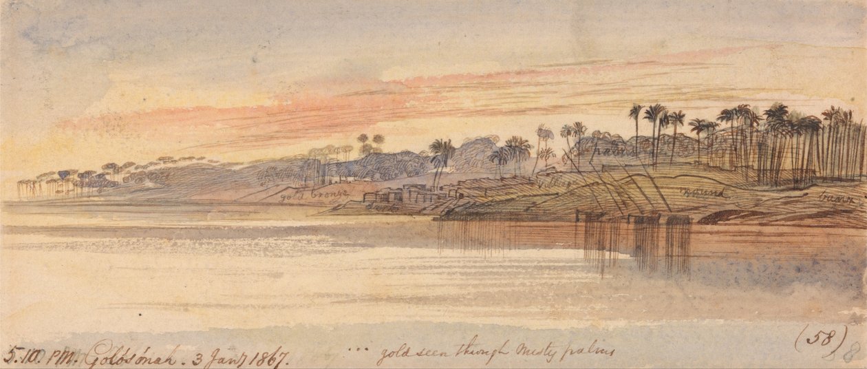 Golosoneh, 5-10 s.m., 3. januar 1867 (58) af Edward Lear
