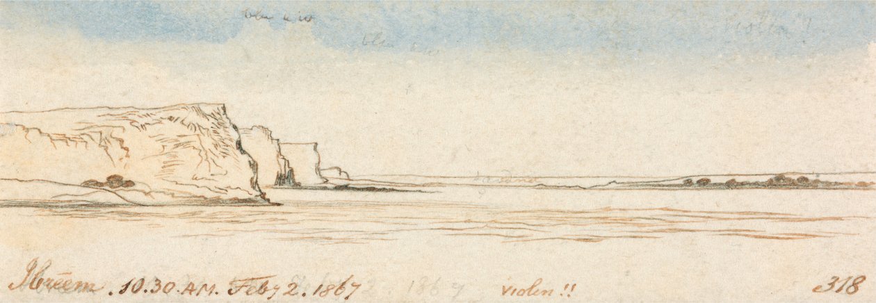 Ibreem, 10-30 am, 2. februar 1867 (318) af Edward Lear