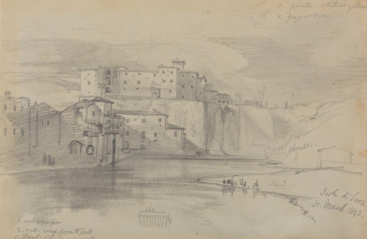 Sora, 31. marts 1842 af Edward Lear