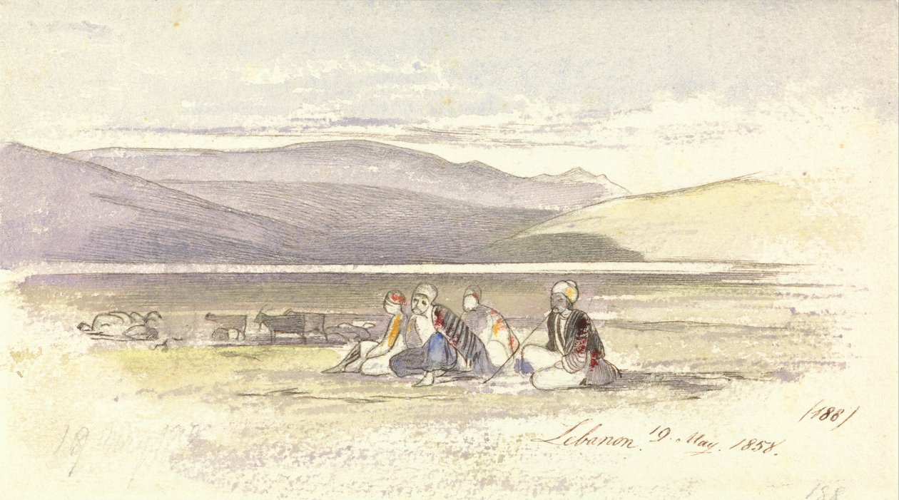 Libanon af Edward Lear