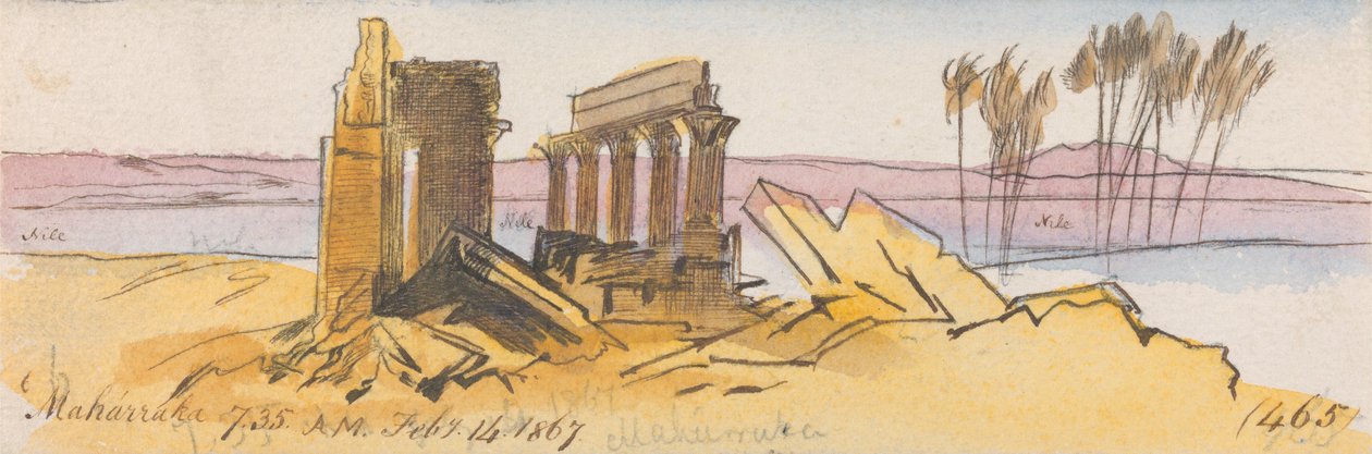 Maharraka, 7-35, 14. februar 1867 (465) af Edward Lear