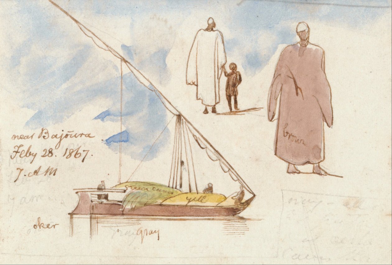 I nærheden af Bajoura af Edward Lear
