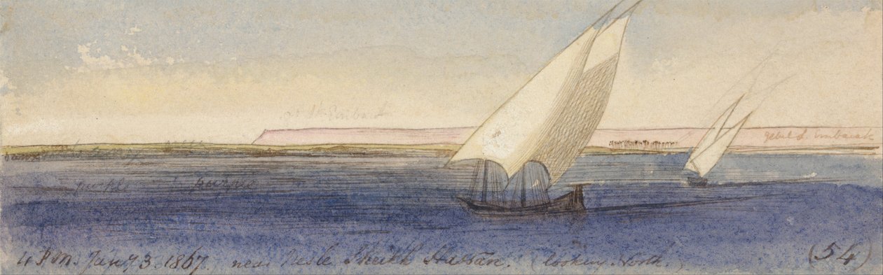 I nærheden af Nesle Sheikh Hassan, mod syd af Edward Lear