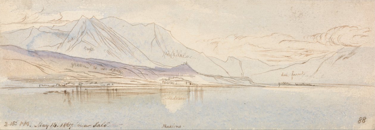 I nærheden af Salo, Maderno af Edward Lear