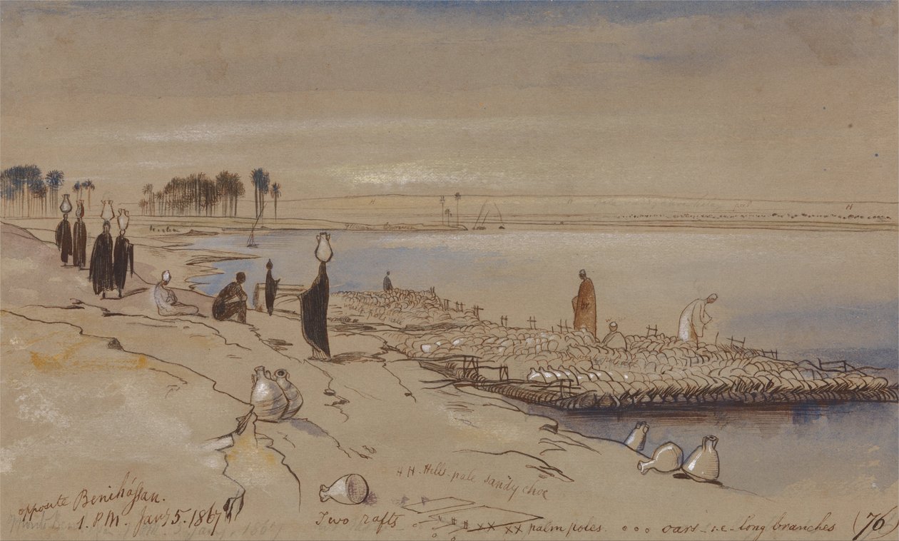 Modsat Beni Hassan af Edward Lear