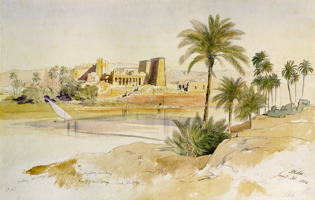 Philae af Edward Lear