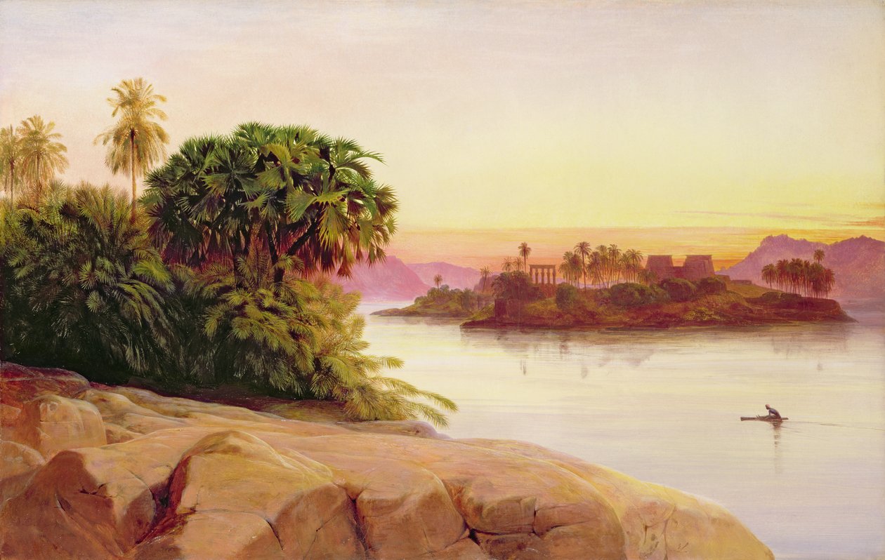 Philae, Egypten af Edward Lear