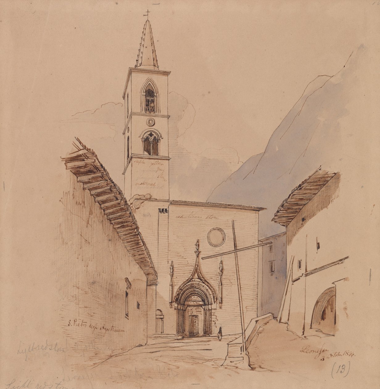 S. Pietro Degli Agostiniani. Løvinde. af Edward Lear