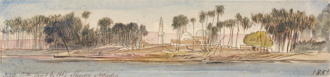 Sheikh Abadeh, kl. 15-20, 6. januar 1867 (85) af Edward Lear