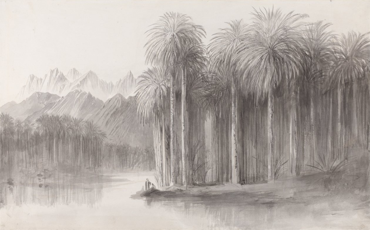 Wady Feiran, halvøen Mt. Sinai af Edward Lear