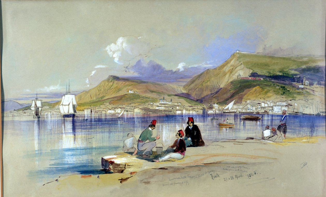 Zante, 1848 af Edward Lear