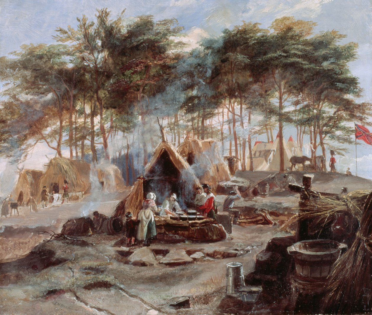 Chobham-lejren, 1853 af Edward Matthew Ward