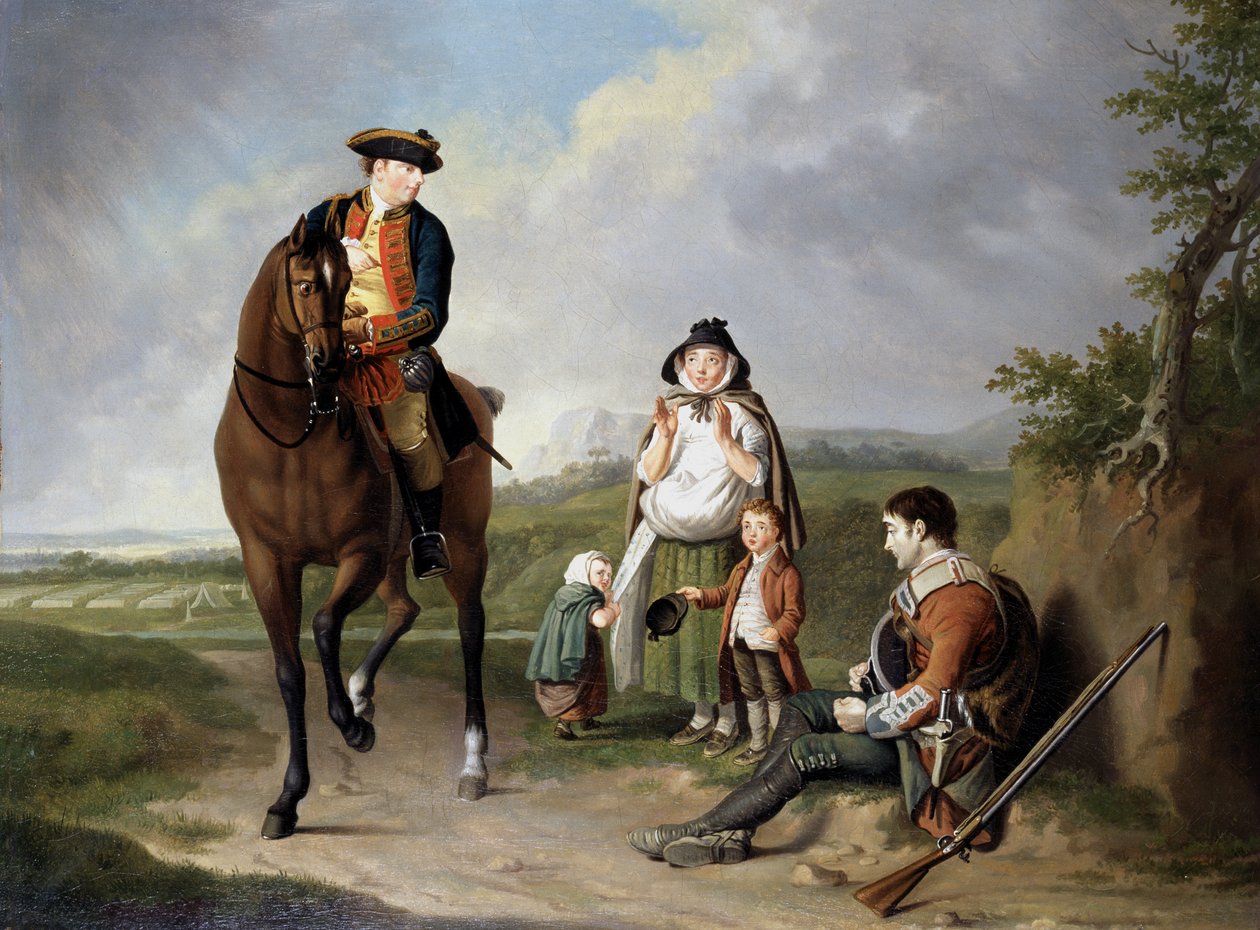 Markis af Granby (1721-70) afløser en syg soldat, ca. 1765 af Edward Penny