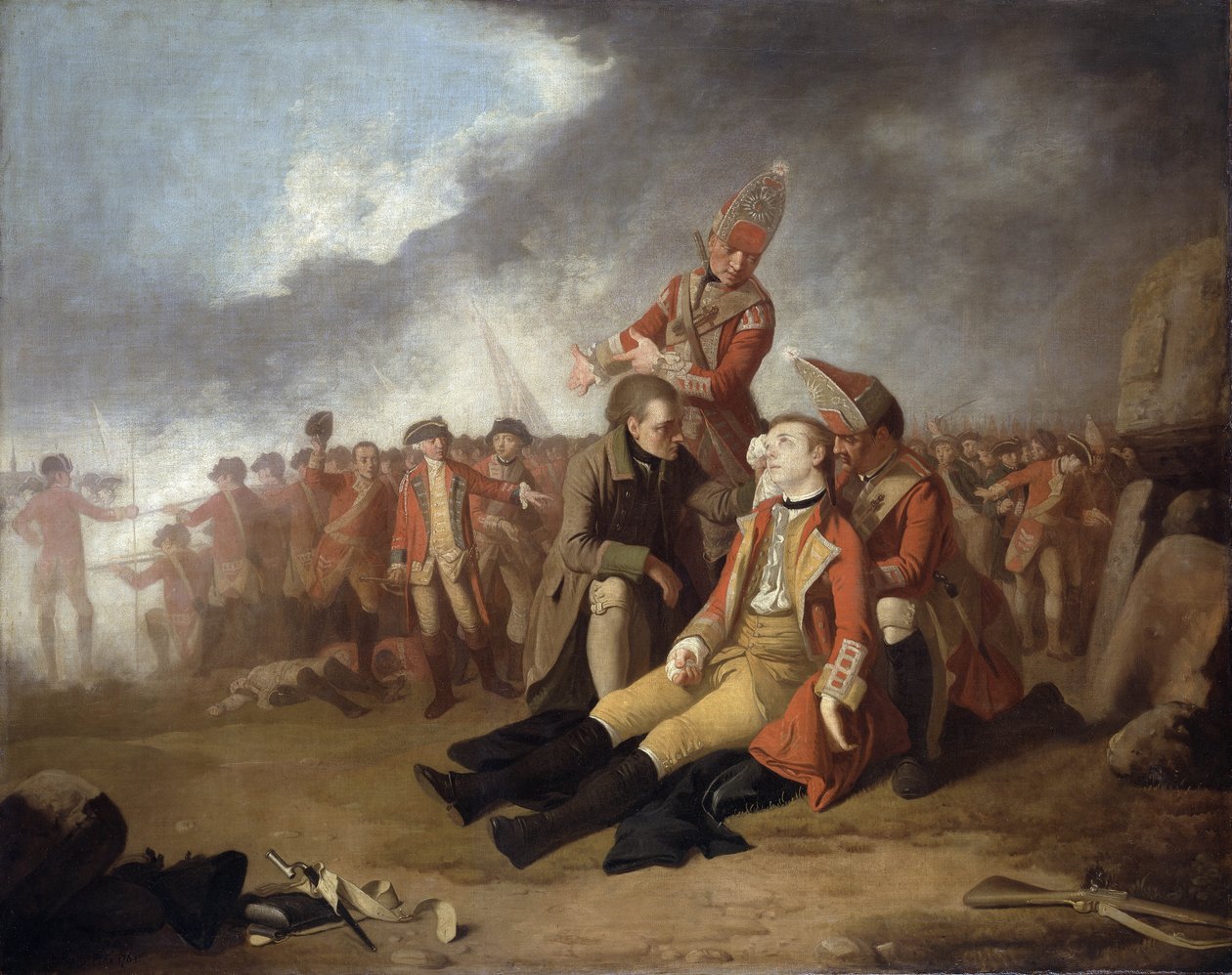 General Wolfes død, 1763 af Edward Penny