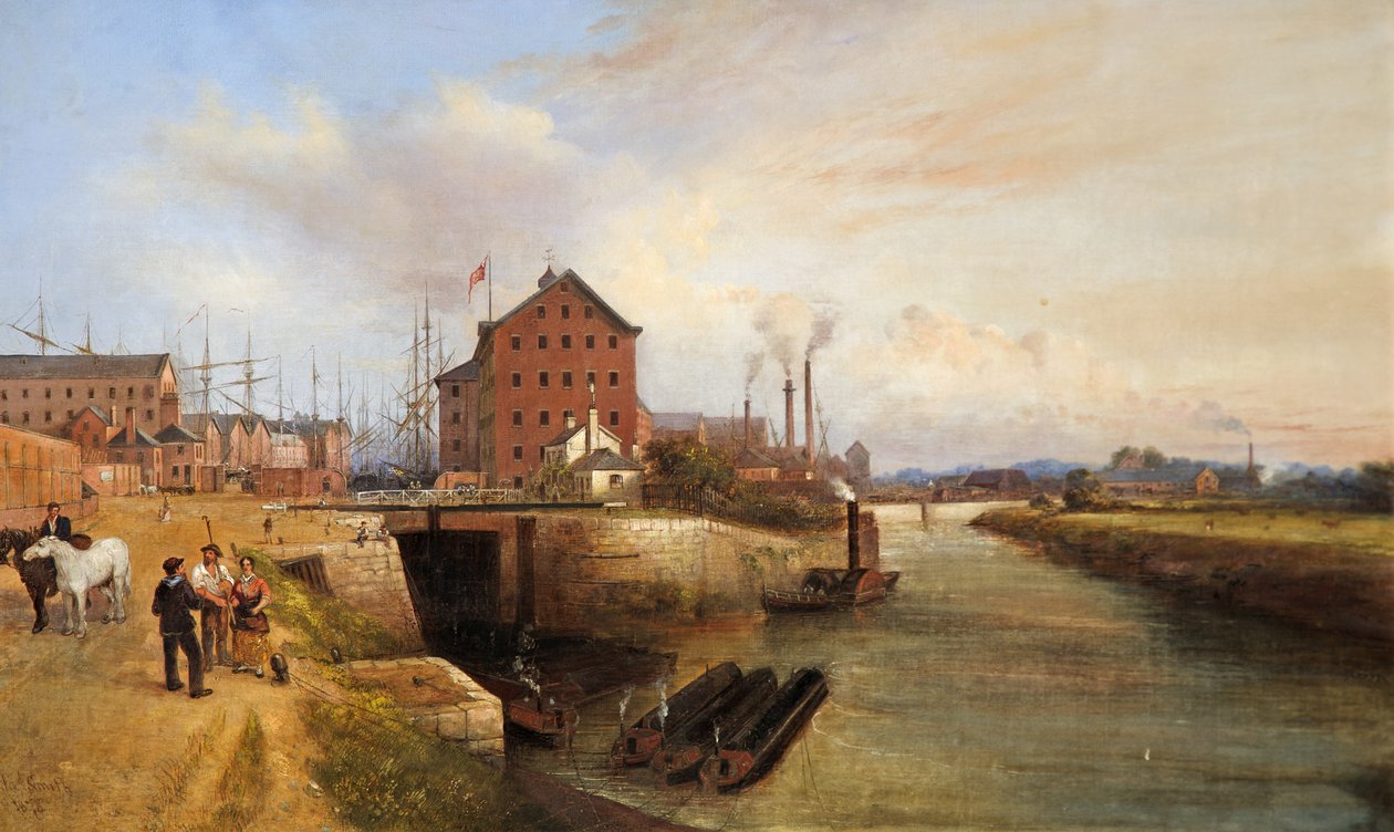 Gloucester Quay and Docks, 1878 af Edward Smith