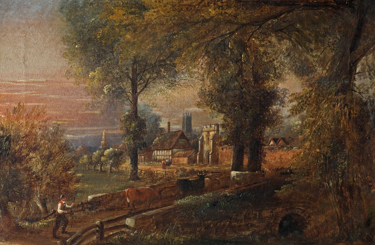 Llanthony, Gloucester, 1870 af Edward Smith