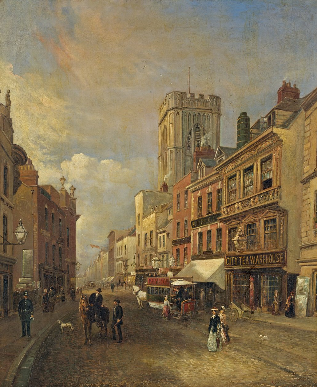 Southgate Street, Gloucester, ca. 1875 af Edward Smith