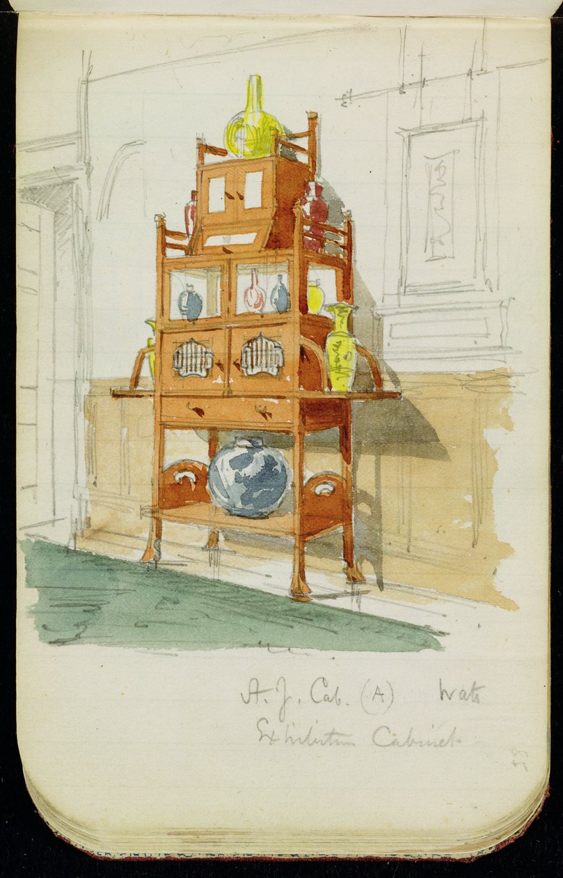 Udstillingsskab, ca. 1860