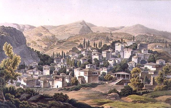 Village of Portaria, plade 16 fra del 3 af 'Views in Greece ...