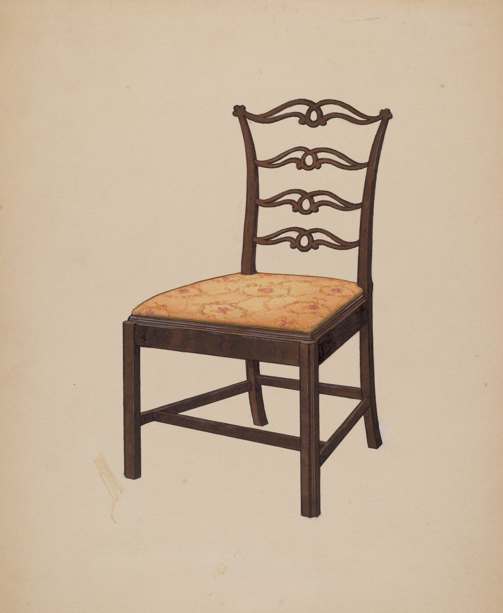 Chippendale stol af Edward A. Darby