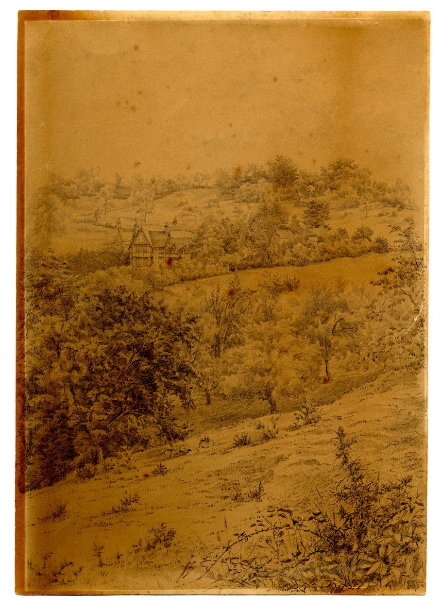 The Crippets, 1895 (pen & blæk med vask på papir) af Edward Adrian Wilson