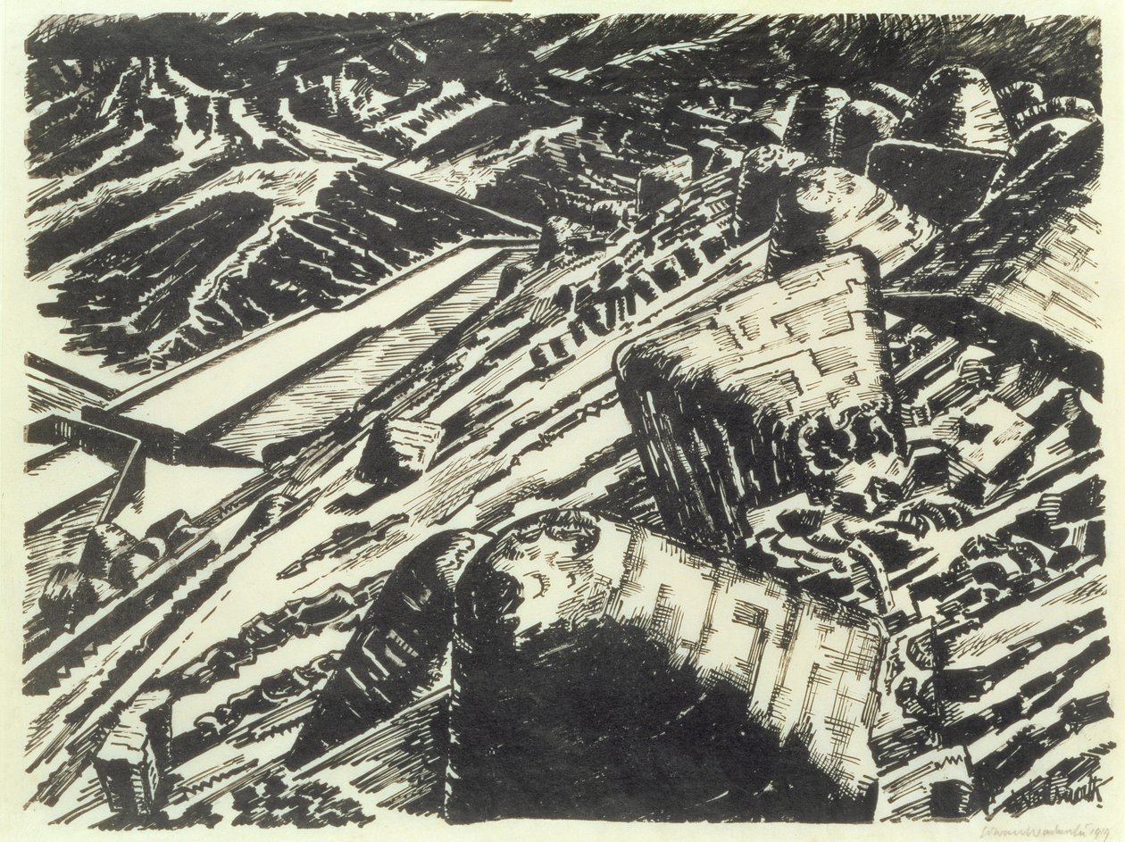 Slevslag, Old Hill af Edward Alexander Wadsworth