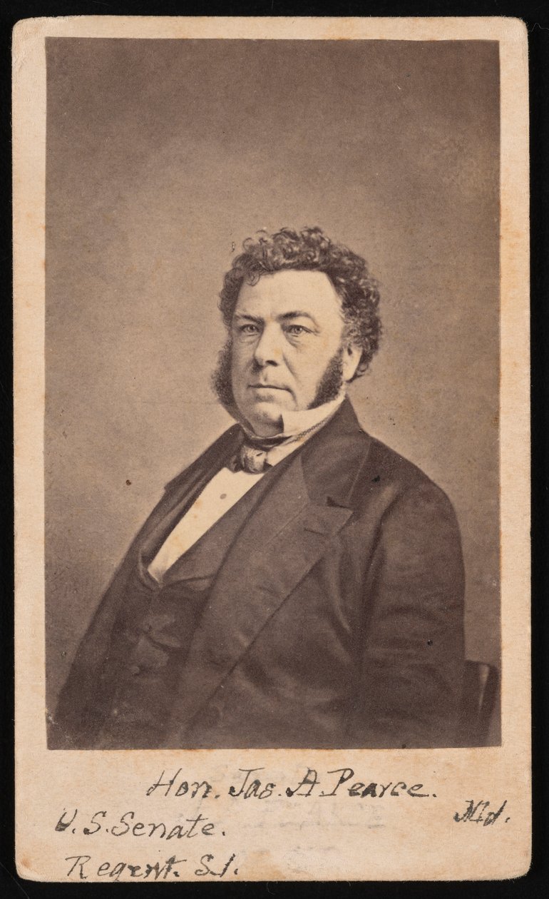 Portræt af James Alfred Pearce 1805-1862, før 1862. af Edward Anthony