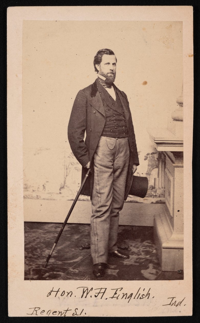 Portræt af William Hayden English 1822-1896, før 1896. af Edward Anthony