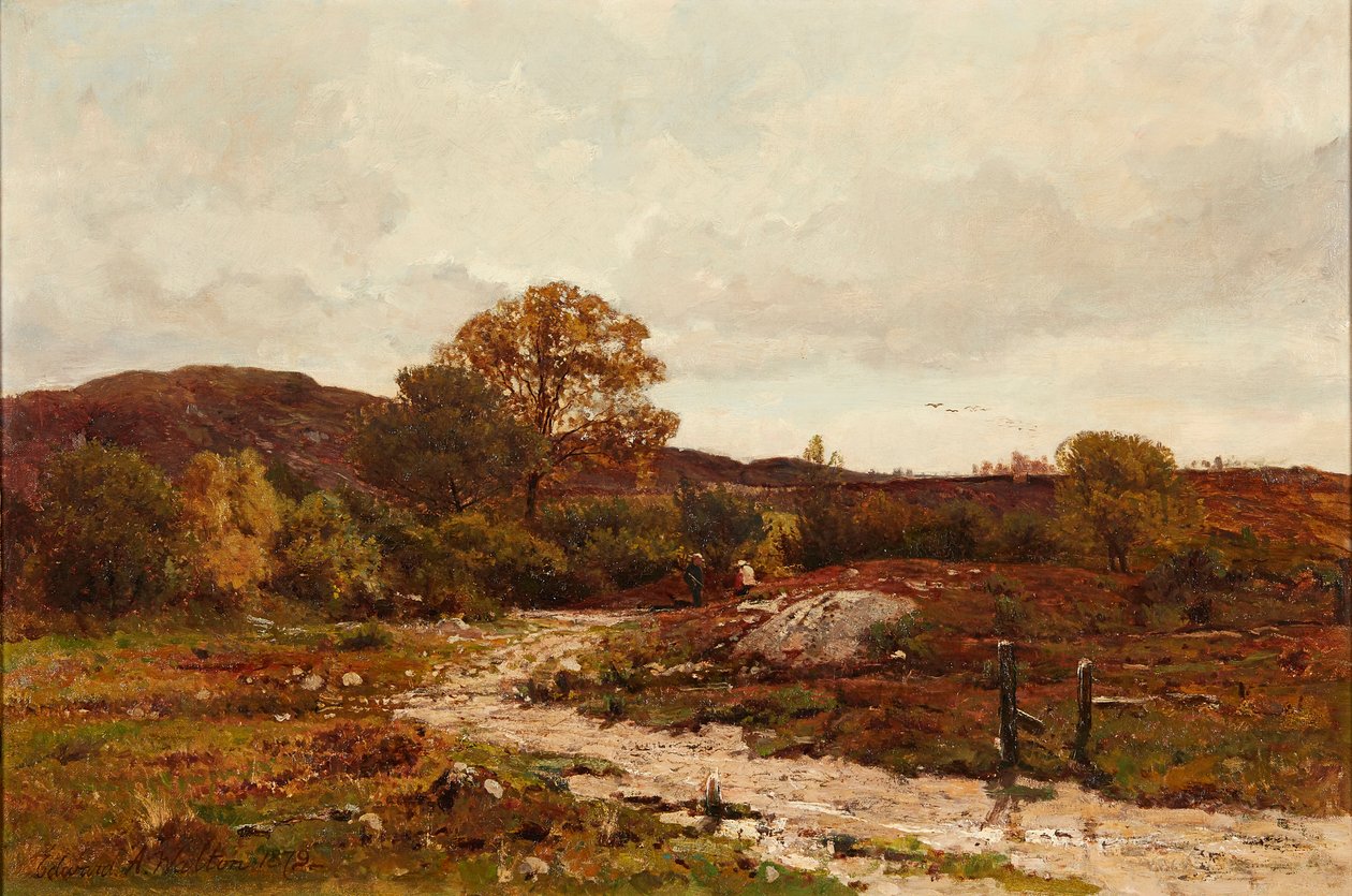 Moorland Landscape (olie på lærred) af Edward Arthur Walton