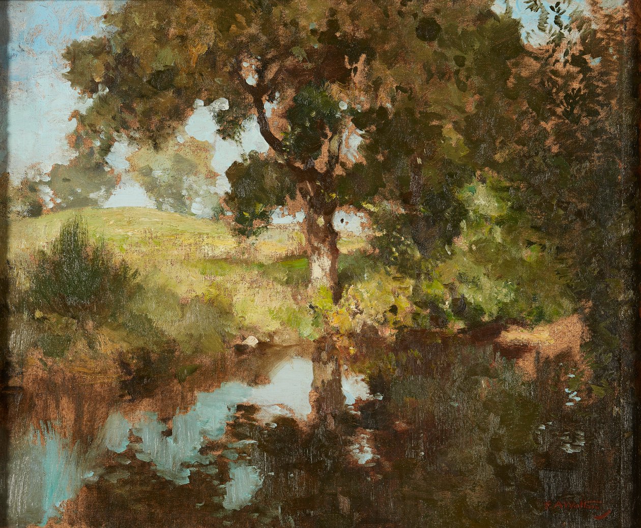 Summer Reflections (olie på lærred) af Edward Arthur Walton