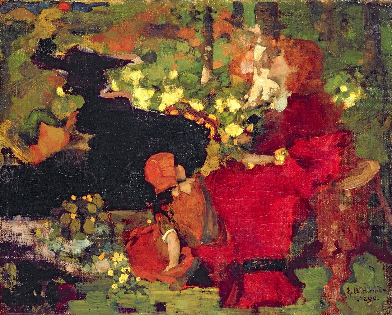 En pool i skoven af Edward Atkinson Hornel