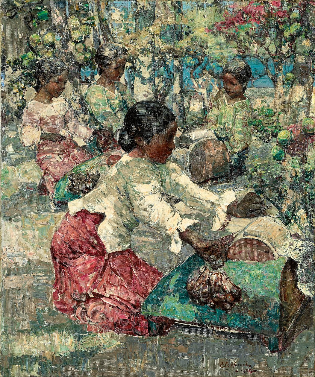 Burmesiske blonder af Edward Atkinson Hornel