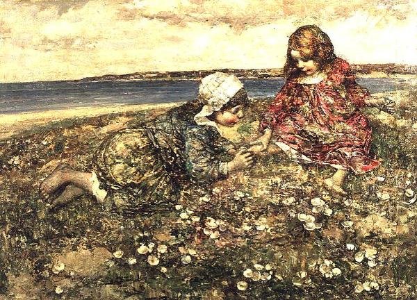 Indsamling af Primroser af Edward Atkinson Hornel