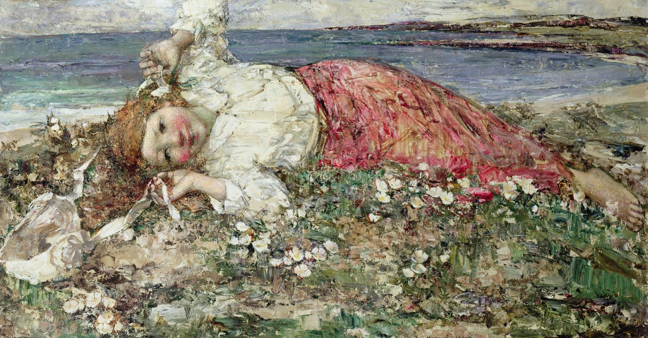 Happy Summer (olie på lærred) af Edward Atkinson Hornel