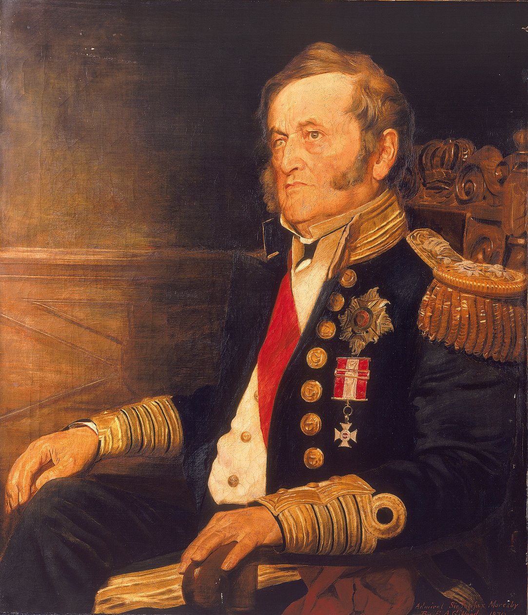 Sir Fairfax Moresby, admiral af flåden (1786-1877) af Edward Augustus Gifford