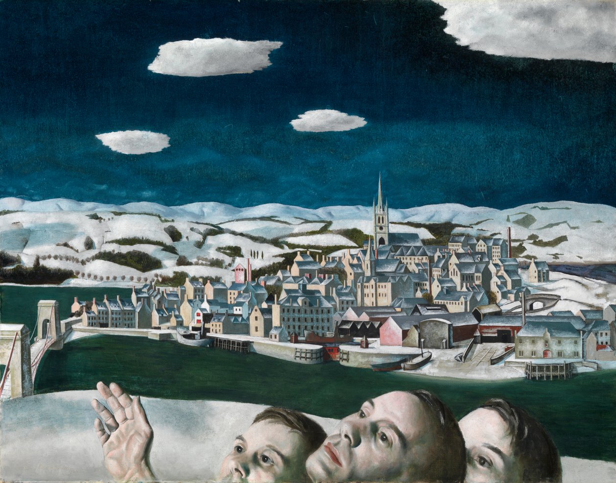 Uidentificeret fly (over Montrose) af Edward Baird
