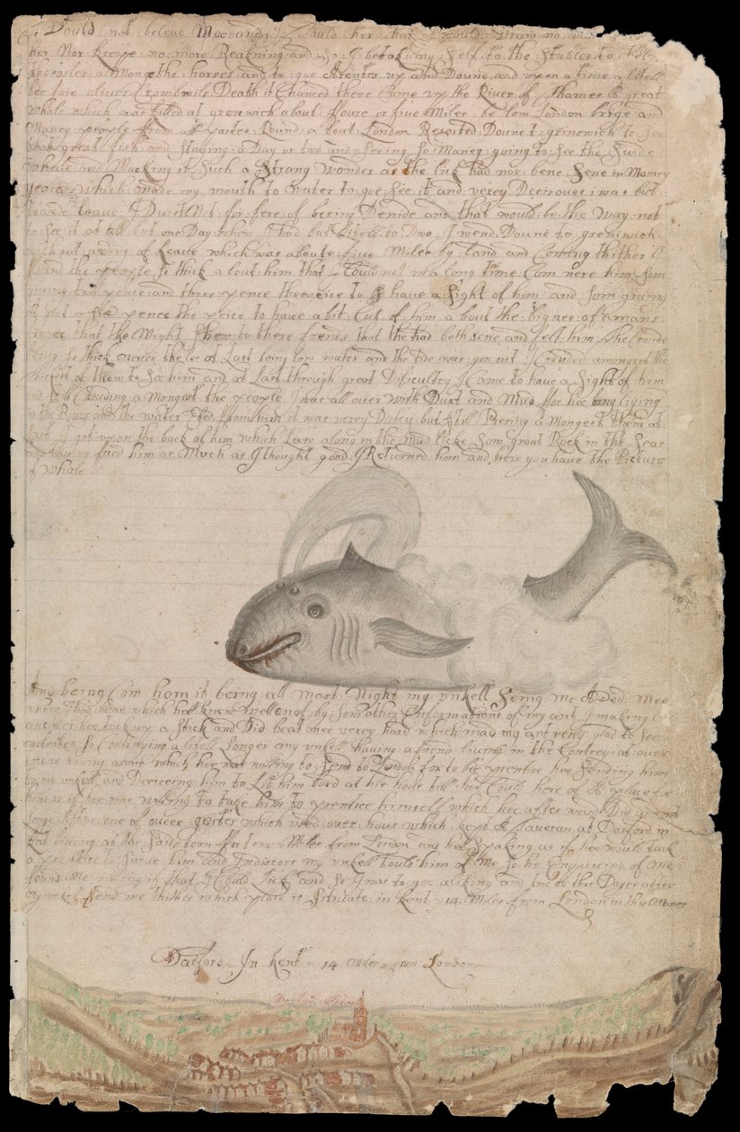 Planche fra Edward Barlows dagbog om hans liv til søs på kongeskibe, øst- og vestindiske skibe og andre handelsskibe fra 1659 til 1703. af Edward Barlow