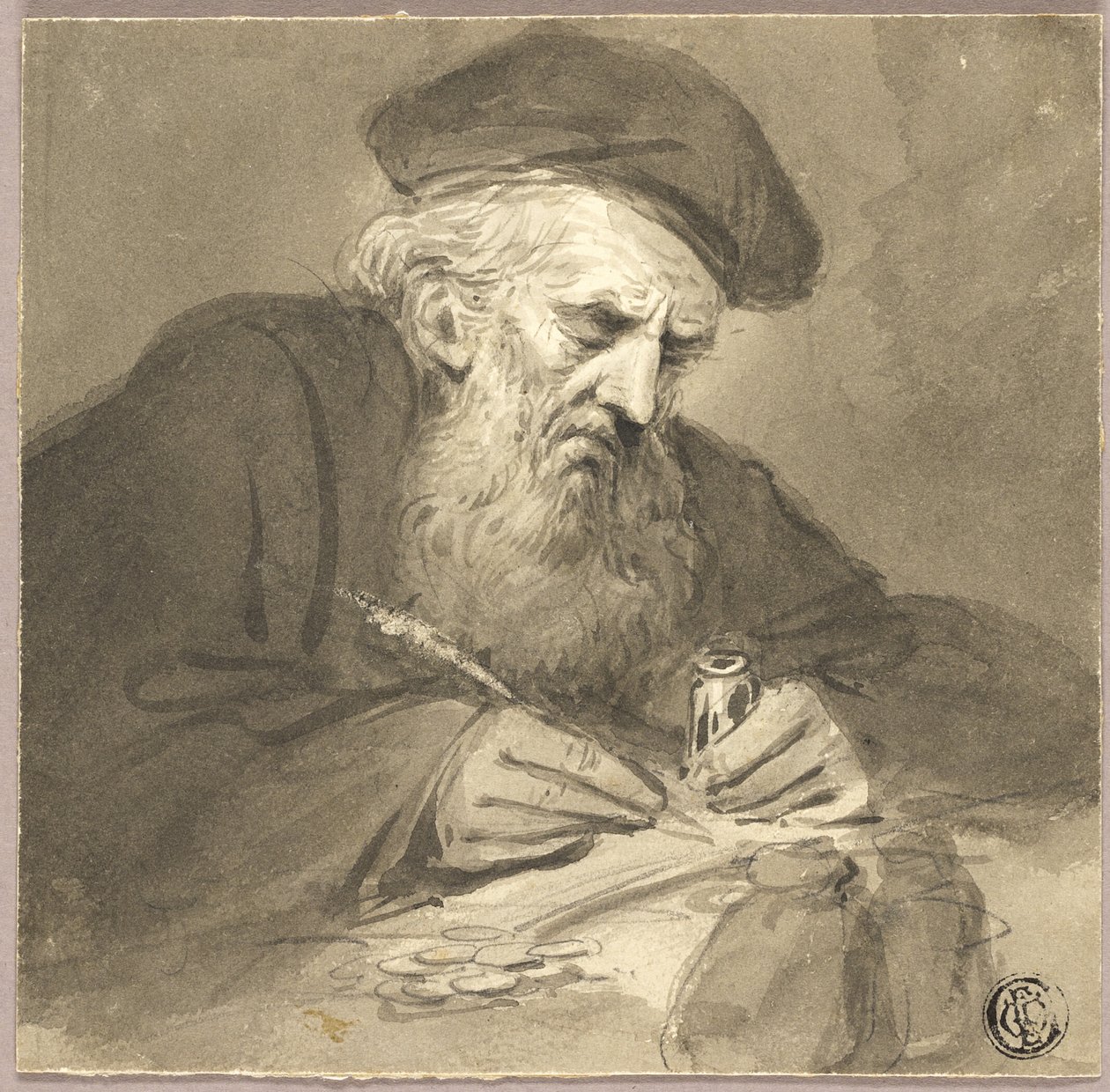 Bearded Scholar skriver af Edward Bird