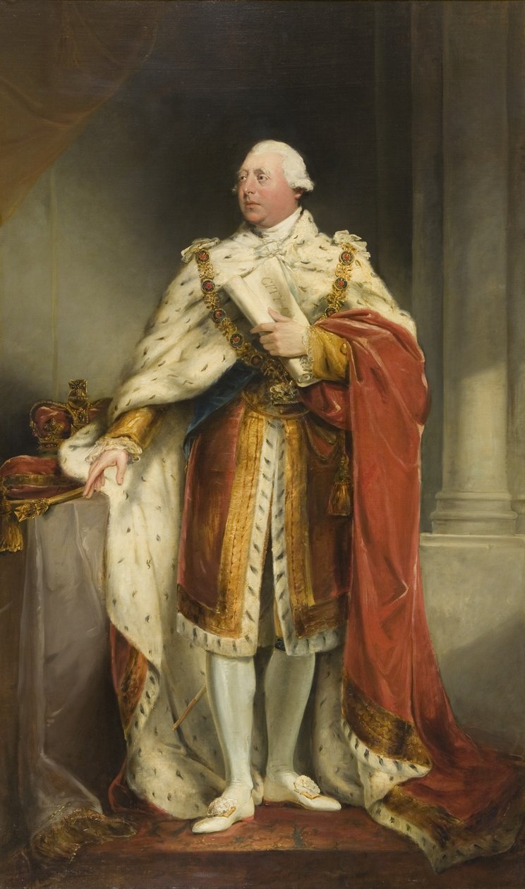 Portræt af George III, ca. 1810-15 af Edward Bird