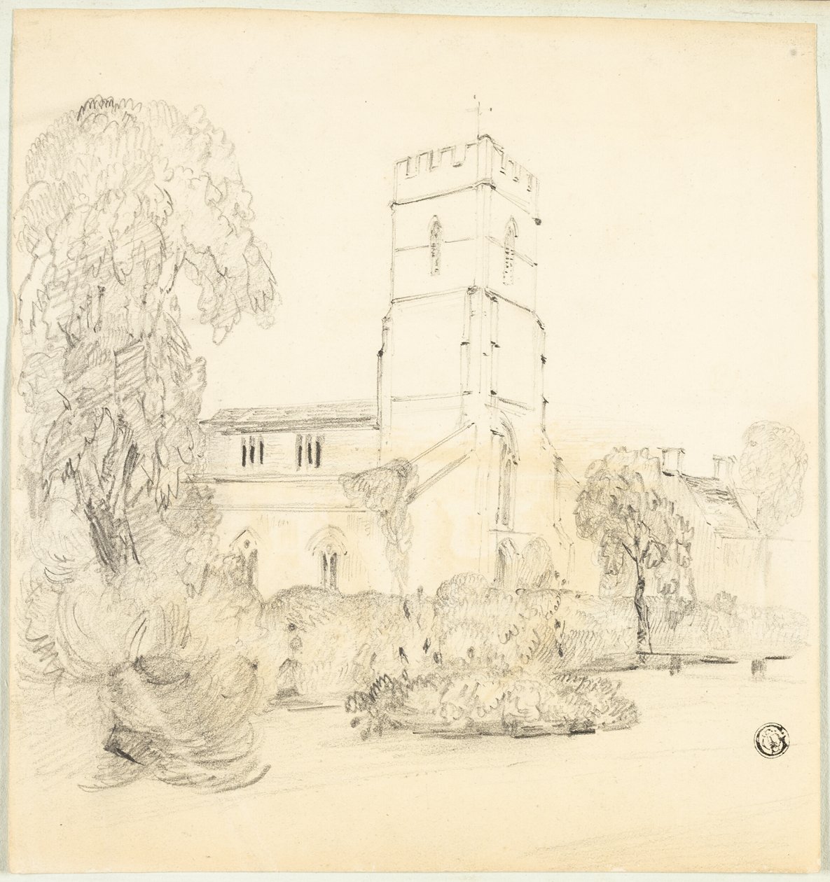 Engelsk kirke på landet af Edward Blore