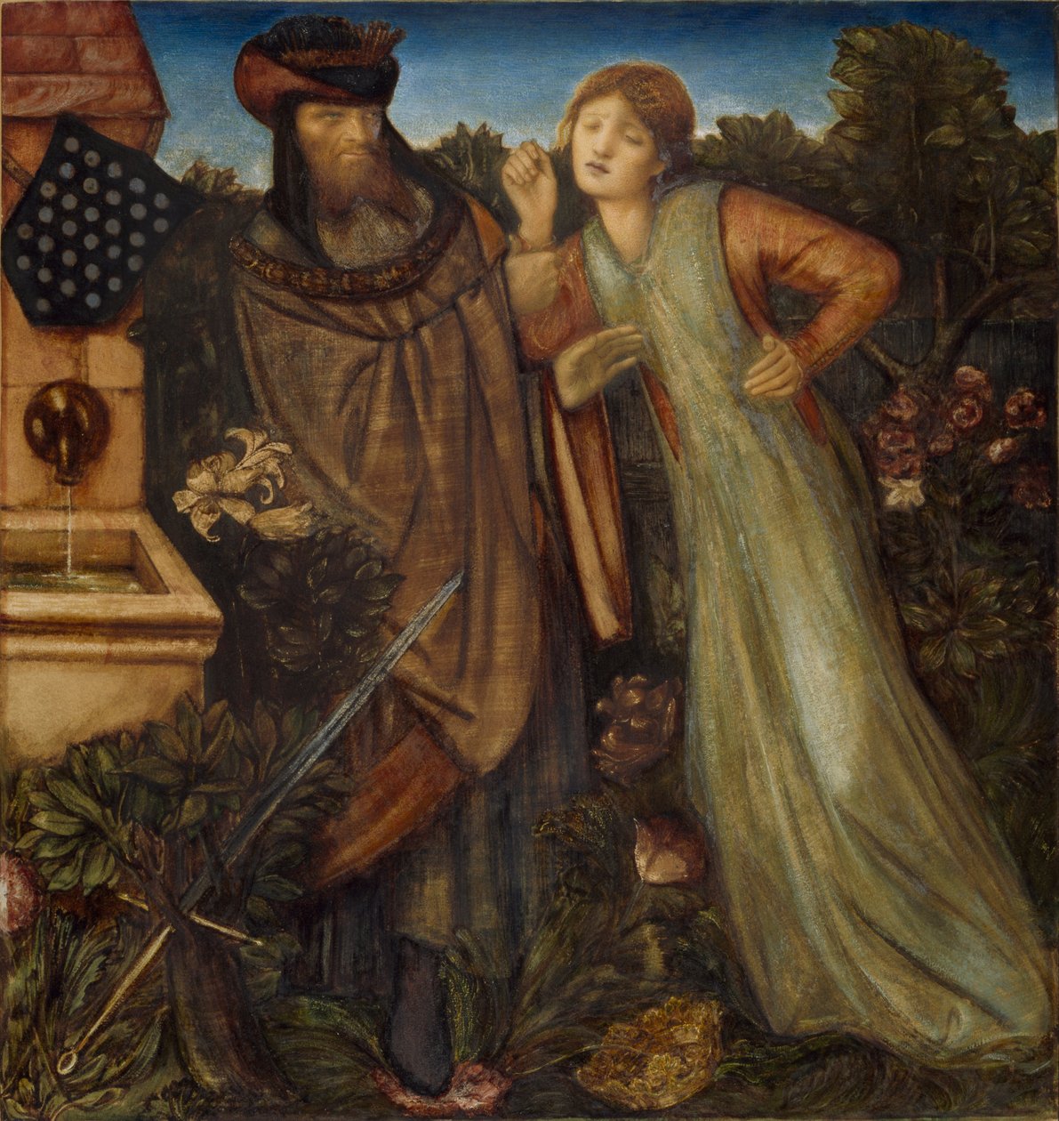 Kong Mark og La Belle Iseult af Edward Burne-Jones