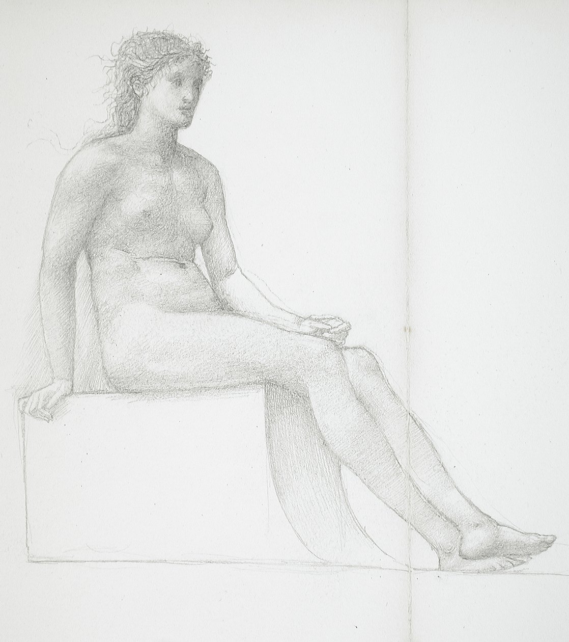 Benene på en nøgen kvinde af Edward Burne-Jones