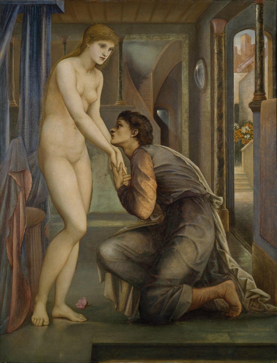 Pygmalion og billedet - Sjælen opnår af Edward Burne-Jones