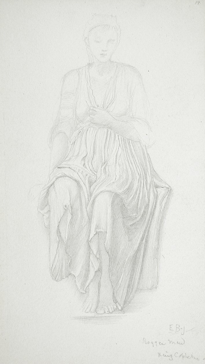 Siddende kvinde af Edward Burne-Jones